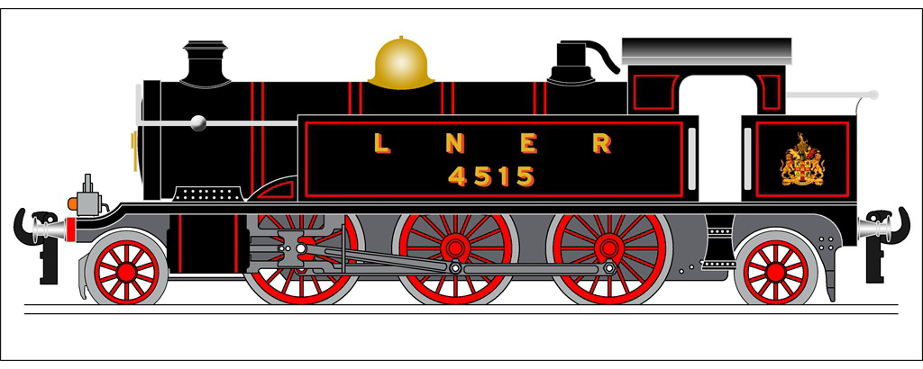 LNER Black - Red Wheels